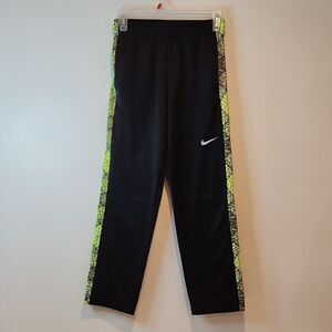 Nike DriFit Leggings Stretch Pants Women's Size Medium Black/Neon Green Running